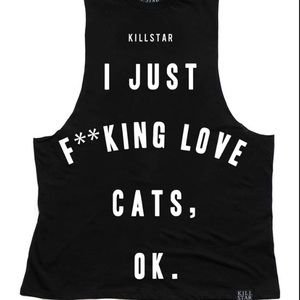 Killstar Cats Muscle Tee